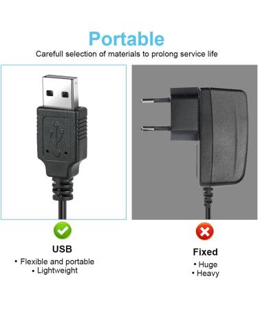 Vicloon Hatzker Razier Charging Cable - 5V Shaver & Beard Trimmer Charger for RFC-588 RFC-598 RFC-692 RFC-696 RSCX-7568 HAFTER - Fast International Shipping - Buy Online on GoSupps.com