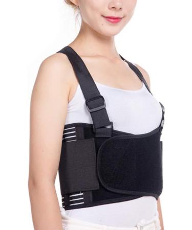 XL Rib Support Brace | Elastic Chest Wrap for Cracked/Fractured Ribs | Adjustable Breathable Binder Belt for Injury Protection - Buy Online on GoSupps.com
