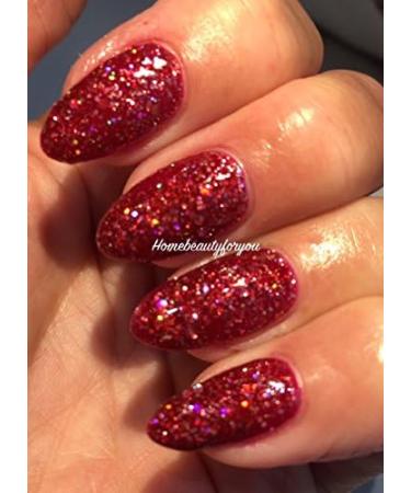 Bluesky NAIL GEL POLISH RED GLITTER Red MERLOT Multi Glitter Sparkle BLZ12 Christmas UV LED Soak Off 10ml - Buy Online on GoSupps.com