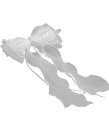MOUOGO Birthday Bows Wedding Bows Bridal Bows Bridesmaids Bows Flower Girl Bows Mother of the Bride Bows (White) - Buy Online on GoSupps.com