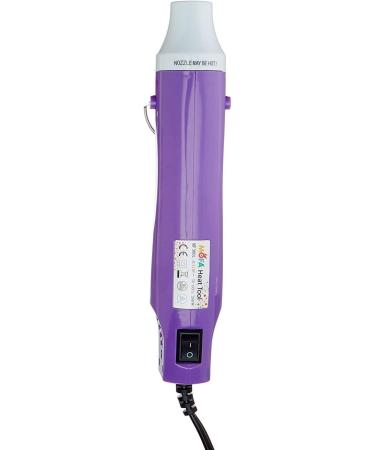 300W Heat Gun with Stand for DIY Projects | Electric Heating Nozzle for Embossing, Drying Paint & Epoxy Resin | Multi-Purpose Hot Air Gun by mofa (Purple White) - Buy Online on GoSupps.com