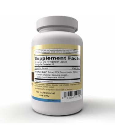 Priority One Vitamins Curcumin Gold 45 Vegetarian Capsules TurmiPure Gold is The World s First bioequivalent Turmeric Extract* - Buy Online on GoSupps.com