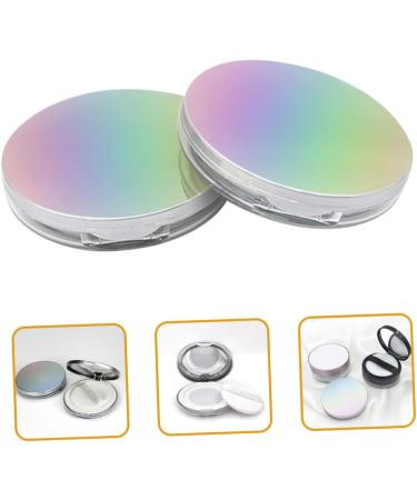 Healeved 2pcs Box Powder Box Empty Loose Powder Case Powder Compact Case Loose Powder Mirror Case Plastic - Buy Online on GoSupps.com