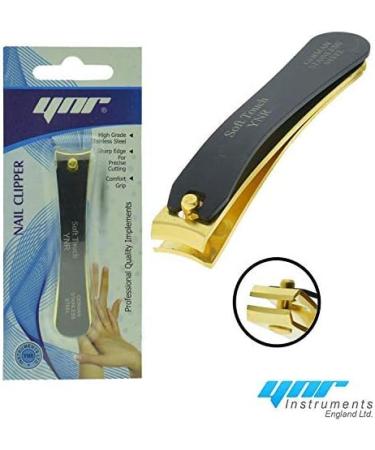 YNR Professional German Black & Gold Toe Nail Cutter Clipper Nippers Chiropody Heavy Duty Thick Nails - Buy Online on GoSupps.com