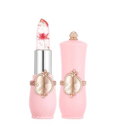 Magik Flower Lipstick Color Jelly Transparent Magic Changing Lip Temperature Change (#1 Pink Flower)