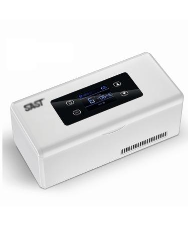 Portable Insulin Fridge 2-18 Temperature Control with Batter Mini Constant Temperature Drug Refrigerator for Travel Home Commuting Car Refrigerator ( Color : White  Size : Battery*3/24H ) Battery*3/24H White