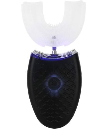 U-Shaped Electric Sound Toothbrush | Automatic Oral Care Tool for Adults - 4 Corridors Blue Light Cleaning (Black) - Buy Online on GoSupps.com