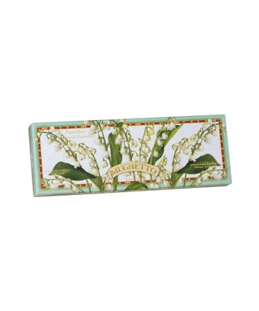 Lily of the valley soap round 3 pieces each 100g handmade Italian soap from Fiorentino floral 100 g (pack of 3)