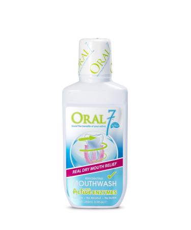Oral7 Dry Mouth Mouthwash - Alcohol-Free Oral Rinse with Xylitol 8.5 Ounce 8.45 ounces