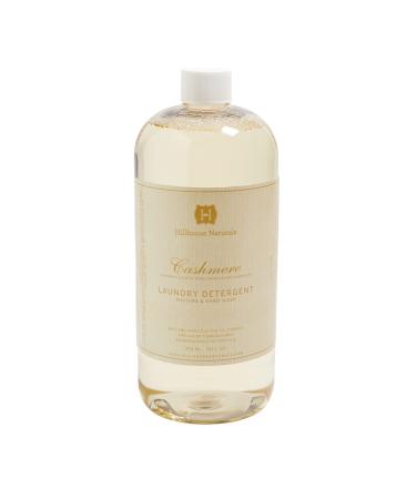 Hillhouse Naturals 32oz Cashmere laundry detergent. With scents of roses magnolia and sampaguita. Made in the USA.