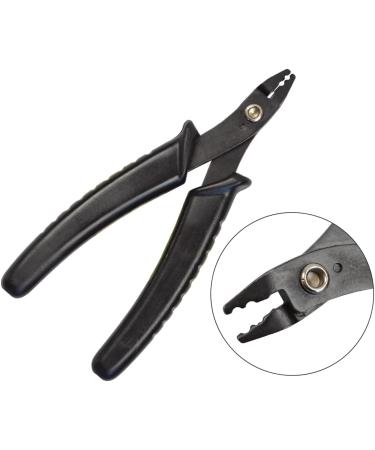 Professional Hair Pliers Crimping Plier for Beading Micro Nano Ring Hair Extensions Opener and Removal Tool (Black 2-Hole) - Buy Online on GoSupps.com