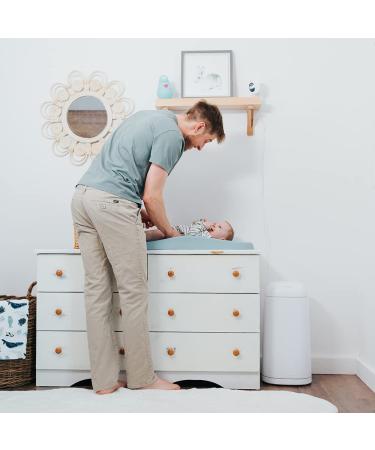 Angelcare Diaper Pail Dress Up - White Lacquered Waste Bin for Baby | International Shipping Available - Buy Online on GoSupps.com