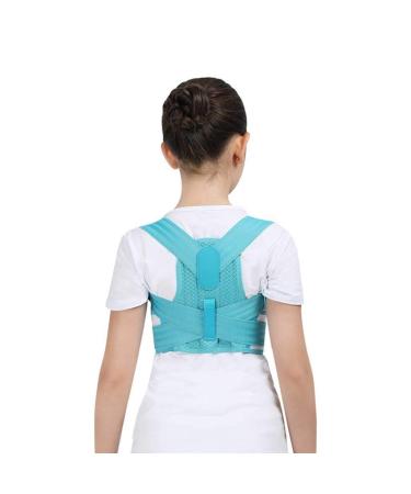 DFHBFG Adjustable Children Posture Corrector Back Support Belt Kids Orthopedic Corset for Kids Spine Back Lumbar Shoulder Braces(Blue Small-S) Small-S Blue