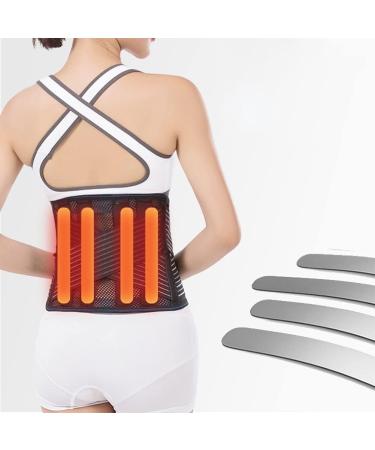 Self-Warming Adjustable Back Support Belt for Sciatica Herniated Disc & Lower Lumbar Pain Relief - Large Black - Buy Online on GoSupps.com