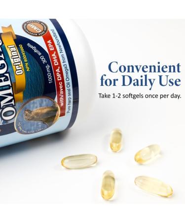 ADVANCED OMEGA Seal Oil 1000MG (300 Count) Canadian Newfoundland Harp Seal Omega-3 Supplement Non-GMO Gluten-free Soy-free and Dairy-free Made in Canada 300 count (Pack of 1) - Buy Online on GoSupps.com