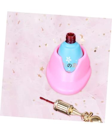  minkissy 8 Pieces Nail Polish Bottle Base Nail Polish Holder Anti-Splash Nail Polish White Shelf Nail Art Supplies Manicure Gel Organizer - Buy Online on GoSupps.com