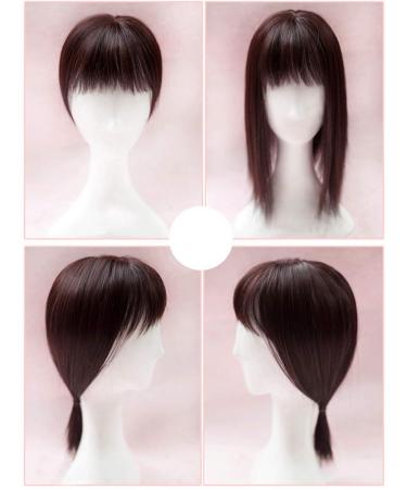 Remeehi Glattes Synthetisches Haarteil f r Frauen - Reinklemmen Deckhaar mit Stirnfransen | Ideal f r internationalen Versand - Buy Online on GoSupps.com