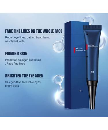 DERMA+ Firm Peptide Eye Gel Set for Men | Anti-Aging & Depuffing | 2023 New Formula | Moisturizing Cream | 3PCS Pack - Buy Online on GoSupps.com