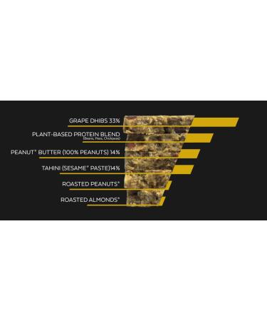 The Hummus Peanut Protein Bar - 20g Protein, Plant Based, Zero GMO, Dairy & Added Sugar - 12 Bars - Buy Online on GoSupps.com