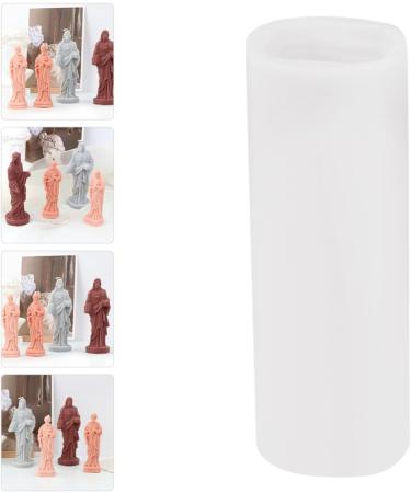 NUOBESTY 5pcs DIY Mold for Candle Votive Candles Scented DIY Supplies Jesus Craft Mold Molds for Candle Making Flower Stickers Jesus Candle Molds Hand Mold White Suite 3D Soap Silica Gel Whitex5pcs 13.5x5cmx5pcs - Buy Online on GoSupps.com