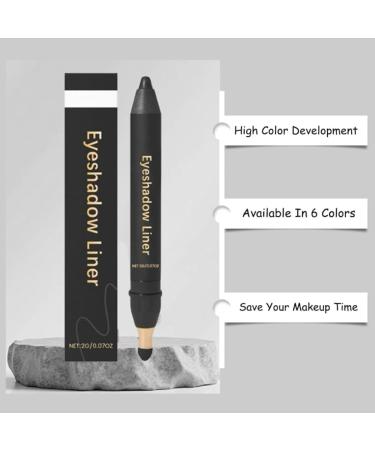 Lusglow Shadow Liner 2in 1 Eyeliner Eyeshadow Chiura Eyeshadow 2in1 Eye Makeup Eyeliner Smudge Resistant Soft and Smooth Application Black - Buy Online on GoSupps.com