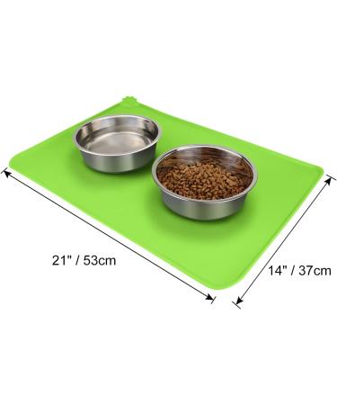 Buy Joytale Non-Slip Silicone Bowl Pad for Dogs & Cats - Waterproof 53x37cm Green - International Shipping Available - Buy Online on GoSupps.com