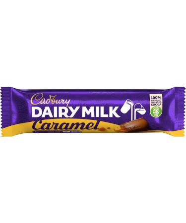 Cadbury Dairy Milk Single Bar - Caramel - 1.58 Oz.- Pack of 24 - Buy Online on GoSupps.com