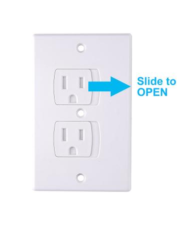 AUSTOR 12 Pack Baby Safety Wall Socket Plugs - Self Closing Outlet Covers for Child Proofing - 12 Count - Buy Online on GoSupps.com