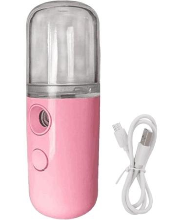 Face Steamer Humidifier - Small Facial Steamer Rechargeable Face Steamers | Travel Face Steamer with 30ml Water Tank 2-In-1 Face Skin Humidifier for Deep Pore Cleansing Relaxation Aromatherapy Home Pink - Buy Online on GoSupps.com