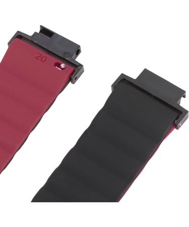 Lantro JS Soft Breathable Silicone Adjustable Magnet Bracelet for Verge/Verge Lite - Black/Orange (Black and Red) | International Shipping - Buy Online on GoSupps.com