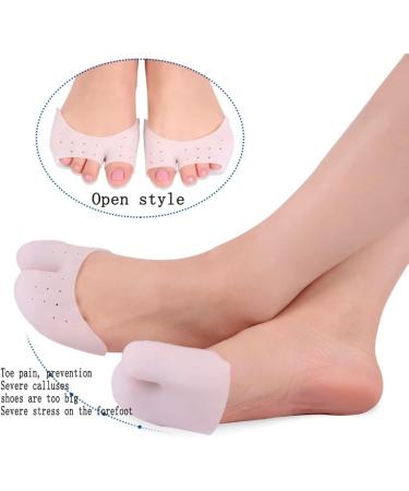 DEAVER Silicone Forefoot Pads Toe Separator Pain Relief Insole Cushion - Bunion Hallux Valgus Corrector & Foot Care Tool (1 Pair) - Buy Online on GoSupps.com