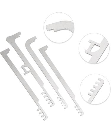 Comb Lock Picks 4PCS Metal Teeth Tools Portable Stainless Steel Pick Combs for Firefighting Repair - Buy Online on GoSupps.com