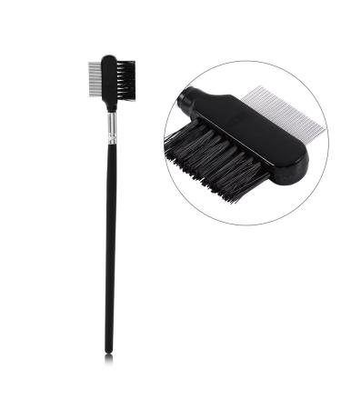 Buy 2 in 1 Multifunctional Eyebrow and Eyelash Brush Comb | Double Head Metal Steel Makeup Tool for Perfect Eyebrows - International Shipping Available - Buy Online on GoSupps.com
