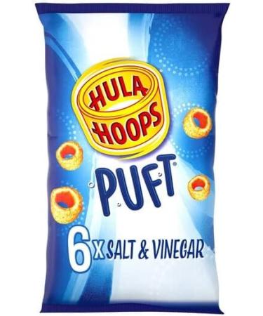 Hula Hoops Crisps Bundle Containing Hula Hoops Puft Salted x6 Hula Hoops Puft Salt & Vinegar x 6 Hula Hoops Puft Beef x 6 - Buy Online on GoSupps.com