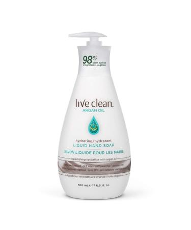 Live Clean Hydrating Liquid Hand Soap Argan Oil 17 fl oz (500 ml)