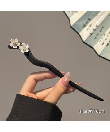 OOPST Hanfu Styling Accessory Hanfu Hair Ornaments 18cm Chinese Traditional Flower Hair Sticks Vintage Hairpin Handmade Chinese Hair Stick Hair Chopsticks - Buy Online on GoSupps.com
