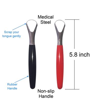 Stainless Steel Tongue Scraper Set for Fresh Breath and Better Dental Hygiene - Buy Online on GoSupps.com