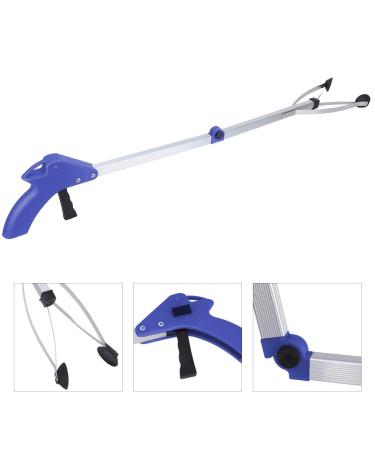 Grabber Reacher Tool - Trash Claw Grabbers & Litter Picker for Easy Waste & Garden Cleanup (Blue Handle - Buy Online on GoSupps.com