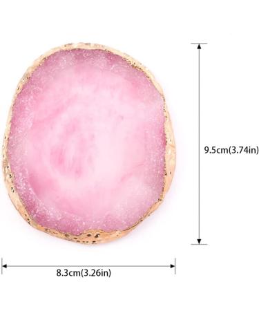 Nail Art Palette Nail Art Painting Gel Palette Resin Nail Art Palette Display Cosmetic Mixing Manicure Tool Pink - Buy Online on GoSupps.com