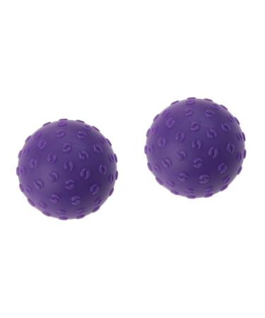 Beaupretty 2st Stability Ball Silicon Silicone Puzzle Ball Training Ball Lead Massage Hand Fitness Ball Yoga Ball Balance Ball Exercise Ball Fasciaball Violet