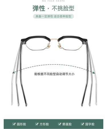 SERONI Blue Light Blocking Glasses for Men & Women - TR90 Frames UV Protection Stylish Computer & Reading Glasses 52mm - Black & Gold - Buy Online on GoSupps.com