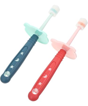 Gatuida 8 Pcs Baby Toothbrush Set with Clean Pebbles & 1 Straw Cup - Perfect Child Mouthpiece for Oral Care - Buy Online on GoSupps.com
