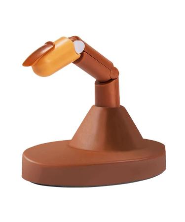 Flexible 3-Finger Brown Practice Hand for Acrylic Nails - False Nail Training Mannequin - Buy Online on GoSupps.com
