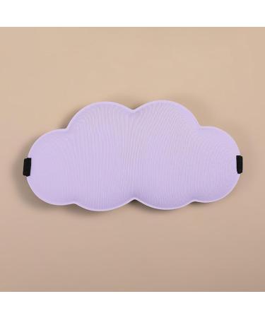 Office Lunch Break Shading Eye Mask 3D Cloud Double-Sided Ice Silk, Purple | Relieve Eye Fatigue and Sleep Better with this Eye Protection Mask - Buy Online on GoSupps.com