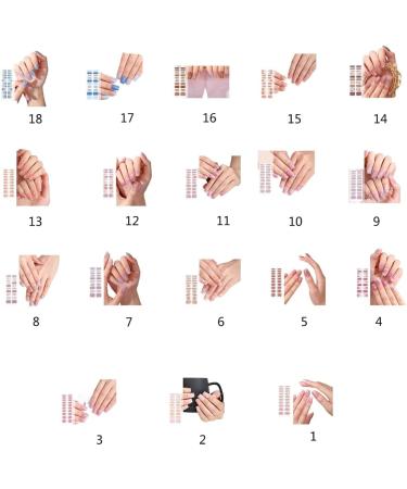 Elegant Gel Nail Strips Eye Catching Star Patern Nail Stickers DIY Decoration Perfect for Parties and Celebrations - Buy Online on GoSupps.com