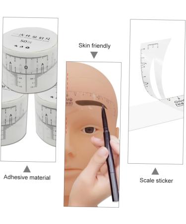 Hemoton 1 Roll Disposable Ruler Eyebrow Microblading Ruler Scale White Eyebrow Card Paper Woman - Buy Online on GoSupps.com