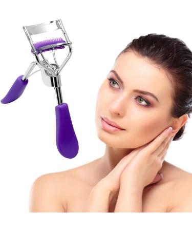 Eyelash Curler Lash Curler with Built in Comb Eye Lash Clip Cosmetic Makeup Curling Tool for Women Purple - Buy Online on GoSupps.com