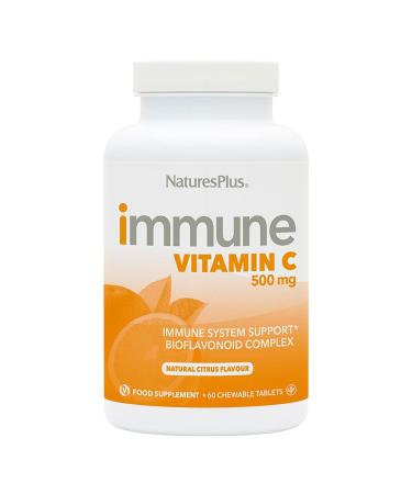 Nature's Plus Immune Vitamin C Citrus 500 mg 100 Chewables
