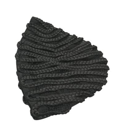 Crochet Braids Cap Braiding Wigs Cap Black Cornrow Wig Cap Synethic Wigs Mesh Cap for Making Wig Braided Wig Cap