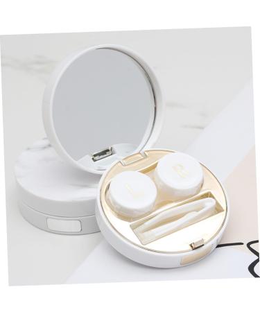 Partykindom 3 STK Contact Lens Case Organizer with Mirror - Travel-Friendly Marble Lens Holder & Etui - Buy Online on GoSupps.com